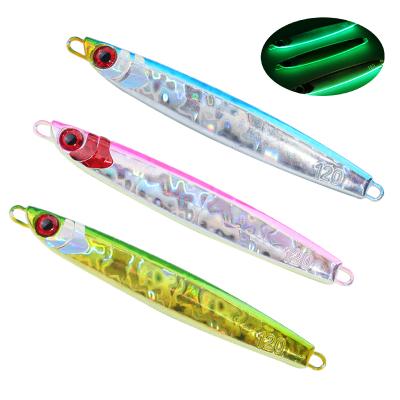 China Wholesale 100g 120g 160g Outdoor Artificial Metal Activity Fishing Saltwater Freshwater Jerkbait Lure Fish Jig Lure Stick Bait for sale