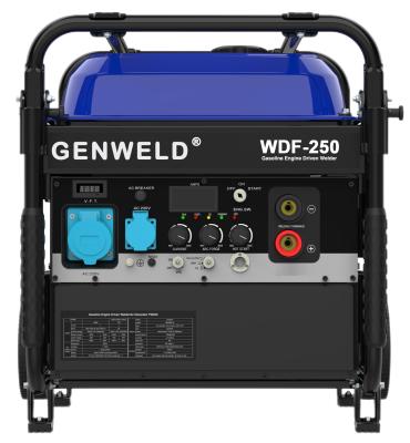 China Industrial-purposed Portable  Rated 200A /250A Gasoline MMA/Cellulose/TIG Welding Generators for sale