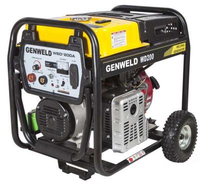 China GENWELD Portable Diesel Welder Generator WD200A 200A AC 6.5Kw Output Power for sale