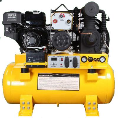 China Salida auxiliar portátil de Generator With 5Kw /240/120V del soldador de GENWELD WAG200A en venta