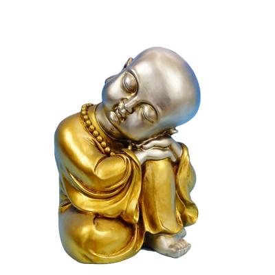 China The Other Cute Little Monk Figurine Statue Resin Buddha Statue for sale