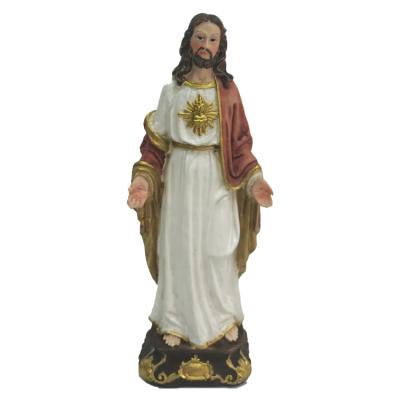 China Europe 15cm Resin Jesus Statue Christ Figurine Religious Customized Size Decoration Decoration Factory Supply for sale