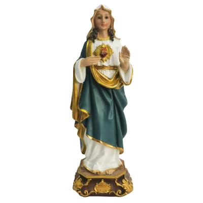 China Christian Crafts Figurine of Mary Sculpture Lourdes Statue Religious of Europe Resin Virgin 22cm for sale