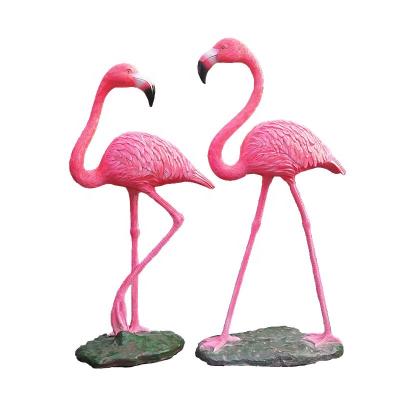 China China Resin Life Sizes Flamingo Statue For Outdoor Decoration for sale