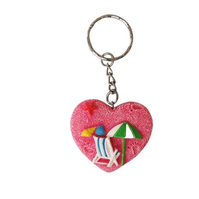 China Tropical Cheap Resin Key Chain For Custom 3d Souvenir Keychains for sale