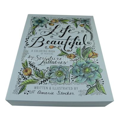 China paper & Hot Selling Cardboard Book Printing Well-designed Kids Adult Coloring Book Printing for sale