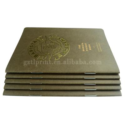 China paper & Cardboard Saddle Quilting Book Printing Gold Foil Cover Paperback Printing China for sale