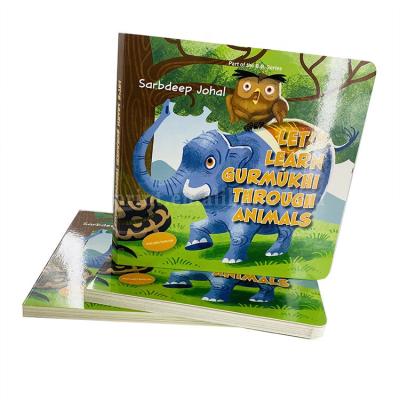 China paper & Hot Selling Cardboard Kids Board Book Printing Colorful Eco Friendly Cardboard Book Printing for sale