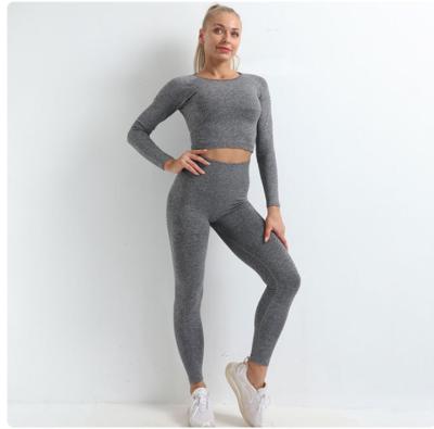 China Breathable Fitness 2022 Yoga Wear Yoga Set Popular High Running Stretch Tight Suit for sale