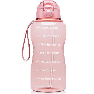 China Amazon Hot Selling Sustainable Sport Fitness Half Gallon Motivational Water Bottle for sale