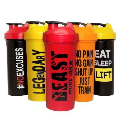 China Viable Custom Logo Sport Design Protein Shaker Bottles For Gym Water Bottle Shaker Bottle for sale