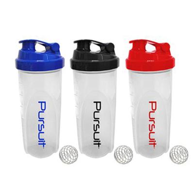 China Hot Selling Sustainable Logo 600ml BPA Free Custom Sport Protien Fitness Shaker Bottles Included Stainless Steel Ball for sale