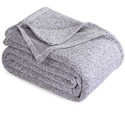 China Wholesale Plain Anti-pilling Gray Soft Thin Blankets - throws, charcoals for sale