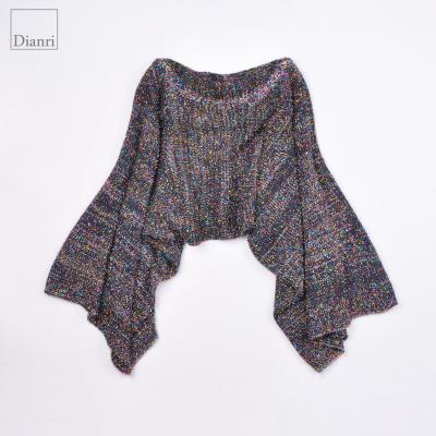 China Christmas Bat Sleeve Anti Pilling Pattern Sweater Poncho Knitting Style for sale