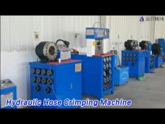 High Pressure Hydraulic Hose Crimping Machine 4KW 38mm Quick Opening