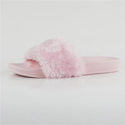 China Fashion Trend Plush Custom Home Indoor Slipper For Women Fur Shoes for sale