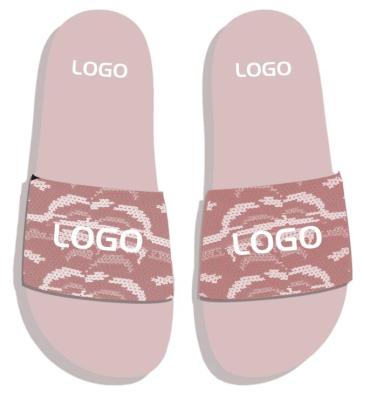 China 2020 fashion trend new china factory custom logo black slide sandals, leather sandals women, slides shoes for sale