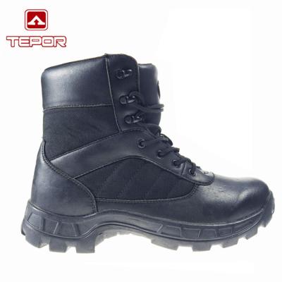 China Geiune Army Leather Military Boots Men Oxford Cloth Army Boots Waterproof Military Boots For Men for sale