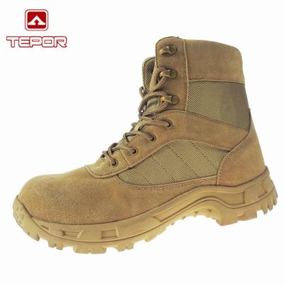 China Oxford Cloth Custom Leather Waterproof Wear-Resist Outsole Rubber Combat Army Military Boots for sale