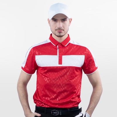 China High Quality Men's Anti-Wrinkle Golf Men's Polo Shirt Blank Embroidered Polyester Turtle Neck OEM Custom Made for sale