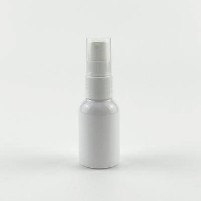 China Mist Spray Pump Bottle 30ml White PET Plastic Facial Mist Sprayer Bottles Empty Mist Spray Pump Packaging For Sample Or Travel for sale