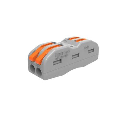 China Din Rail Rack 0.08-2.5mm Conductor Threader Splitter Universal Compact Wiring Connector Terminal Block for sale