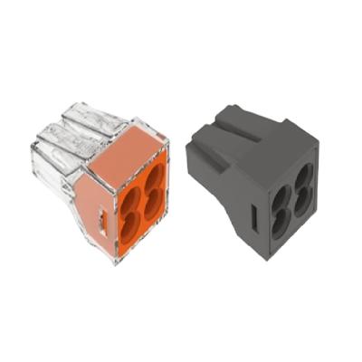 China led lighting & Building Installation 773-104 Universal Compact Quick Release 4 Pole Splice And Wire Connector for sale