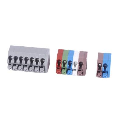 China TB 250 Solder Pin Spacing 3.5mm Single / Double Push Spring Lock PCB Factory Price for sale