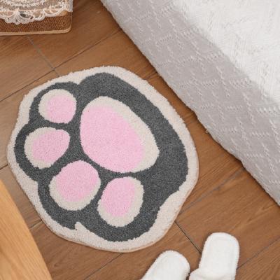 China Amazon Washable Hot Selling Cat's Claw Soft Microfiber Doorman Anti-Slip Bathroom Mat for sale