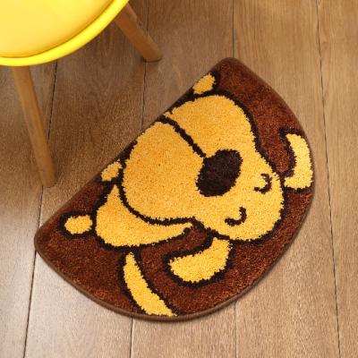 China Washable Soft Non-slip Shaggy Floor Carpet Bath Mats Thick Shower Cover Plush Microfiber Water Absorbent for sale