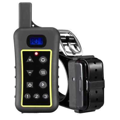 China Long Range Viable 1200m Dual Mode 2 in 1 Dog Training Shock Collar with Remote Rechargeable Dog Bark E-Collar for sale