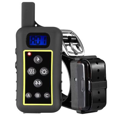 China Rechargeable Remote Control Electric 2400m Stocked Dog Shock Collar Pet Shock Vibration Dog Training Collar With Remote for sale