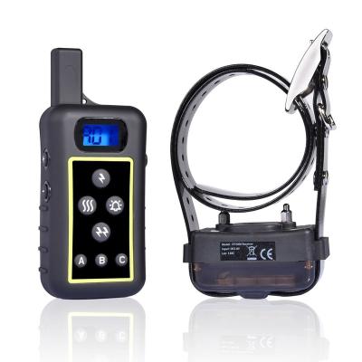 China Safe Dog Shock Collars 1.25 Miles (6600 ft) Viable Remote Dog Training Collar with Shock Vibrate Tone and Flashing Beacon Lights for sale