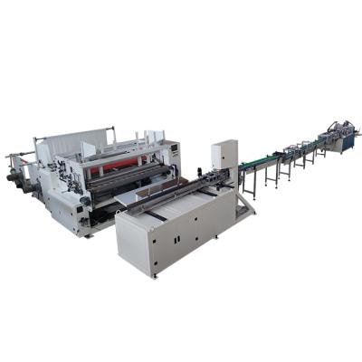 China Full automatic factory toilet paper and kitchen towel production line with coloful lamination CIL-SP-B for sale