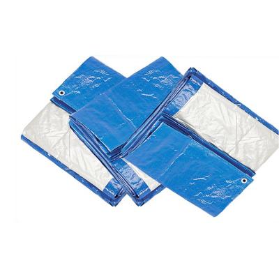 China PE Tarpaulin 4x5m Blue / White Waterproof for sale