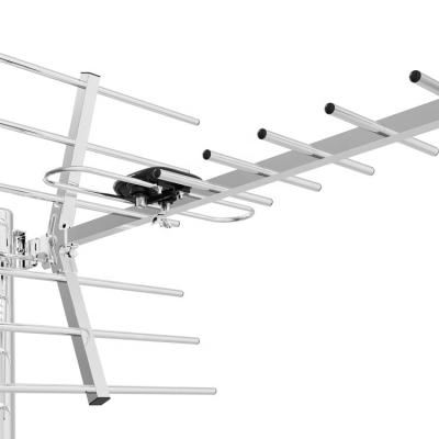 China Aluminum alloy outdoor omni directional antenna hd tv small UHF 12dbi digital amplified yagi antenna for sale