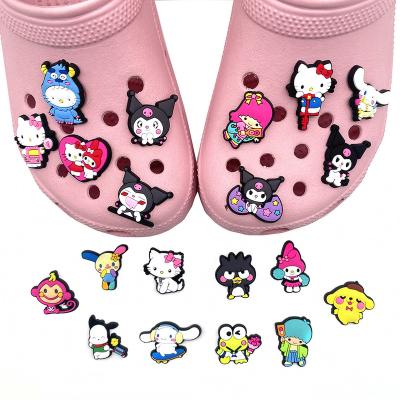 China Wholesale Cheap Custom Clog Charm Shoe Charms Sanrio Accessories Croc Shoe Decoration Wristband Accessories Fit Birthday Gifts Gift for sale