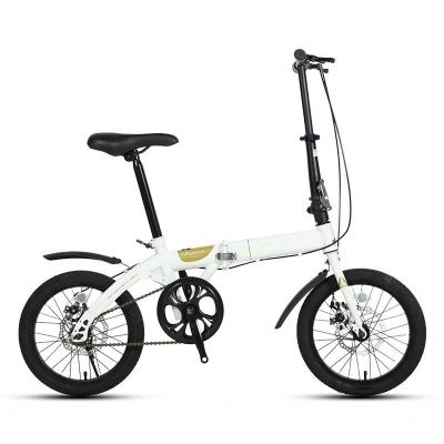 China Foldable Bike 14 18 Inch Small Folding Electric Bike Sport Brakes Portable Titanium Folding 20Inch Bicycle Crankset Folding Bike 16 Inch for sale