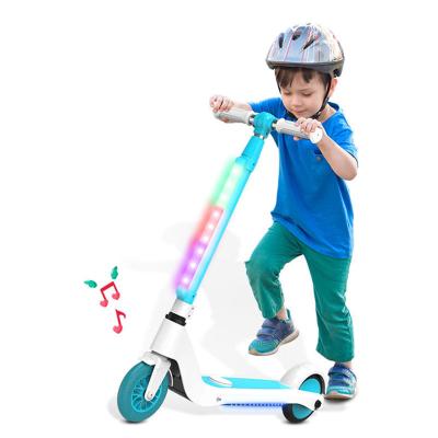 China Factory Wholesale 5.5 Inch Colorful Electric Scooter Kids Children Electric Scooter Flashing Light Children With Brake for sale