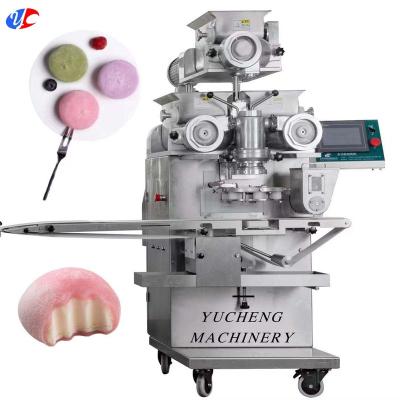 China Automatic safety mochi ice cream machine / mochi daifuku cookie making encrusting machine for sale