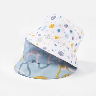 China Wholesale Comfortable High Quality Embroidery Cartoon Fisherman Cotton Designer Logo Baby Kids Bucket Hats Custom Volume for sale