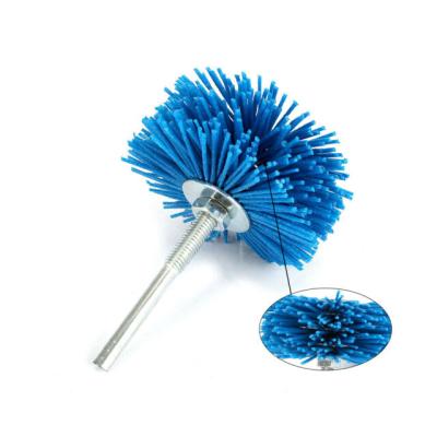 China Woodwork Polishing JL Supply 80mm Nylon Abrasive Wheel Brush With Flower Head For Woodwork Grinder for sale