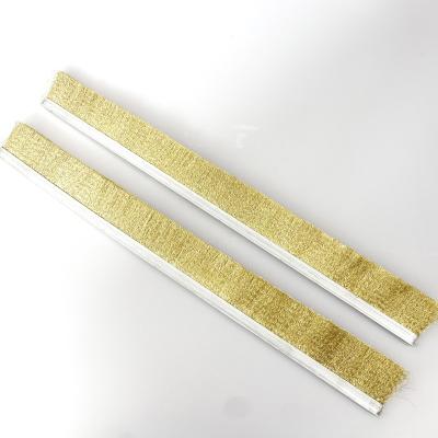 China Industrial Derusting Brass Wire Strip Brush for Dusting and Deburring for sale