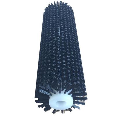 China Industrial cylinder roller cleaning brush made of nylon bristle for sale