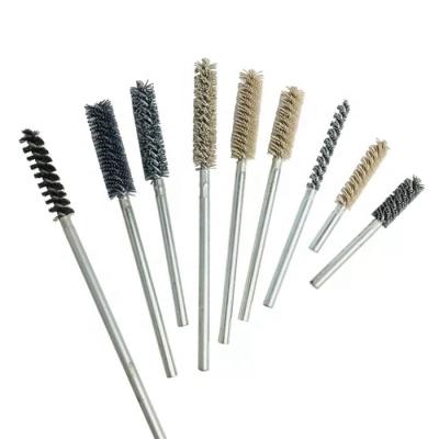 China Custom Sizes Abrasive Nylon Bristle Tube Cleaning / Polishing Brush for sale