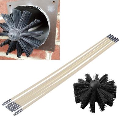 China Long Hand Rod Durable Flexible Dryer Vent Chimney and Flue Pipe Brush for sale