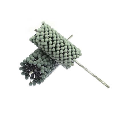 China Long Life Low Cost Polish Broom Silicon Carbide Ball Cylinder Tube Honing Brush for sale