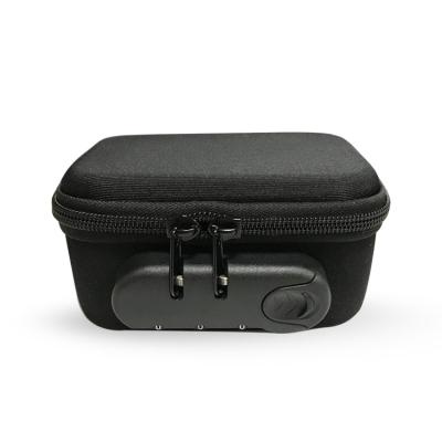 China Travel Lock Box Is Good Price Factory Small And Portable Eva Hard Shell Zipper Small Storage Case With Code Lock for sale