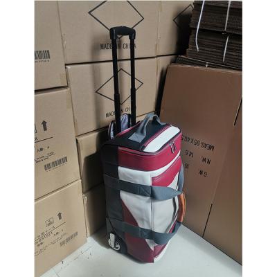 China Luggage And Bags Custom Design PU Business Sneaker Travel Bag High Quality Leather Weekend Bag With Logo for sale