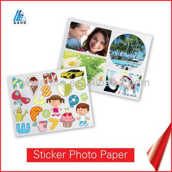 China 135gsm Self Adhesive Sticker Photo Paper For A4 Inkjet Printers for sale